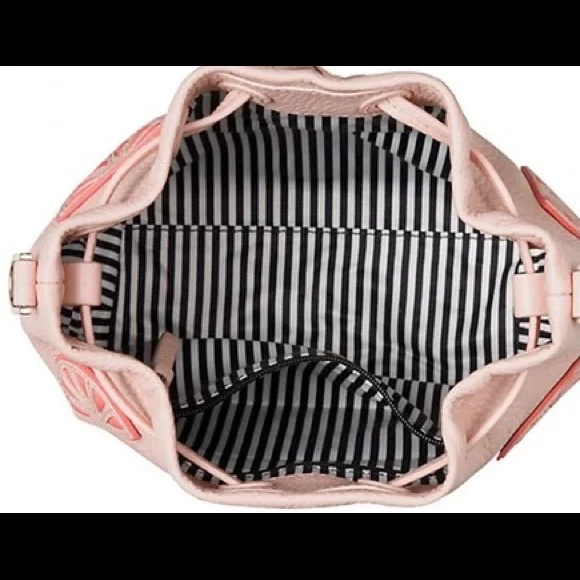 Kate Spade Flights of Fancy Grapefruit Mini Bucket Bag Crossbody - Picture 15 of 16